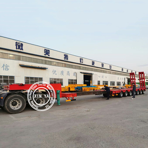 Nuevo Semirremolque de Cama Baja Extensible de 4 Ejes para Excavadora, 80 Toneladas, Tipo Gooseneck, Lowboy, Low Loader, Semirremolque de Carga Baja, de <span class=keywords><strong>Segunda</strong></span> <span class=keywords><strong>Mano</strong></span> - Product Image 3