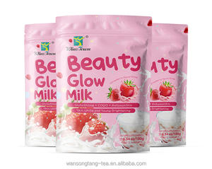 Wins Town Beauty Glow Milk Instant-Pulver Kollagen Hautaufhellender Tee Glutathion COQ 10 Astaxanthin Gluta Glow Milchgetränk - Product Image 1