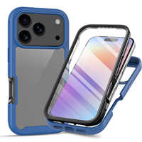 Coque de téléphone en silicone magnétique 360° anti-chute à contraste de couleurs pour iPhone 14 15 16 17 Pro Max 18, protection intégrale