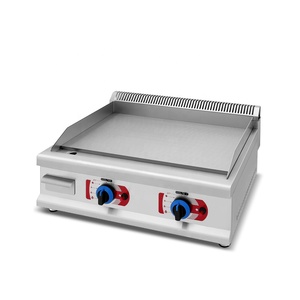 Nhà Hàng Chuyên Nghiệp Thương Mại Thiết Bị Nhà Bếp Counter Top Nửa Gân Nửa Mịn Gas Hot Tấm Vỉ Nướng - Product Image 3