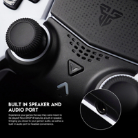 Control de Juego Inalámbrico Fantech WGP14 de 2.4GHz Personalizable, Mando de Juego con Vibración con Cable para PS3, PS4 y PC