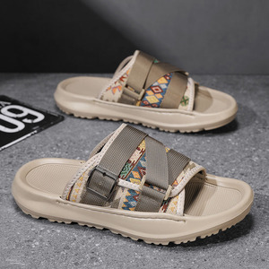 Chaussons d'intérieur pour hommes, antidérapants, à semelles épaisses, avec rembourrage insonorisant, chaussons à semelle souple pour hommes - Product Image 5