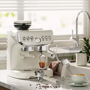 Fojian máquina de café 3 em 1, máquina de café expresso com dispensador de leite para casa