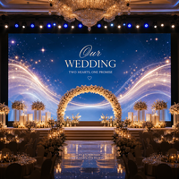 Pantalla LED de Alquiler para Interiores P3.91, 500x1000mm, Ligera, Gabinete de 12.5kg, Video Wall Modular para Conciertos, Bodas y Exposiciones