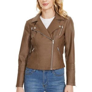 Veste en cuir pour femme de haute qualité professionnelle, respirante, légère, prix de gros pour veste en cuir pour femme - Product Image 2