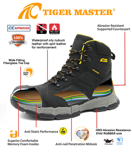 Hro รองเท้านิรภัยหนังแท้คุณภาพสูง <span class=keywords><strong>Tiger</strong></span> Master รองเท้านิรภัยกันน้ำกันลื่น - Product Image 6