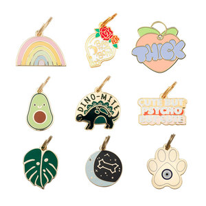 All'ingrosso etichette personalizzate in acciaio inossidabile per animali domestici con <span class=keywords><strong>nome</strong></span> inciso personalizzato divertente Logo gioiello ciondolo Charm per cani - Product Image 1