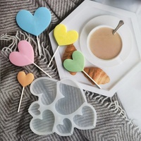 Herzform Lutscher form Silikon Praline Käse form Geburtstags feier Liebe Kuchen Dekorations werkzeuge DIY Epoxidharz form