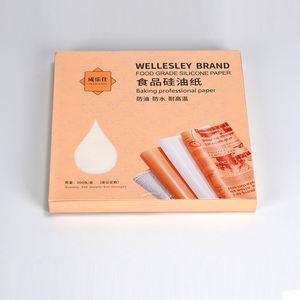 32*21cm Wholesale Disposable <b>Greaseproof</b> Oil Proof Silicone Coated Baking <b>Paper</b> Custom Parchment Food Bake <b>Paper</b> Sheets 200pcs - Product Image 6