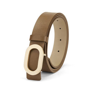 Boucle en alliage de cuir de vachette véritable de style d'affaires formel pour dames Longueur personnalisée Design de logo à la mode Pakistan Largeur 2.8CM - Product Image 2