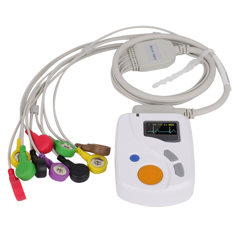 CONTEC TLC6000 CE บันทึกเวลาจริง Ecg มือถือ12ช่อง24ชั่วโมง Ecg Holter