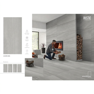 Foshan Super Cemento Grey Glazed Porcelain Tiles Concrete Look Designer 24x48inch Floor Wall Tile - Product Image 3