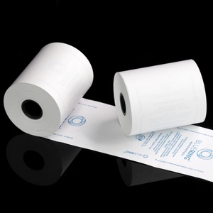 Papier thermique monocouche 57x30mm 80x70mm 8.5X11 Non toxique Sans BPA Sans risque de cancer Rouleau de caisse enregistreuse POS Utilisation commerciale - Product Image 1
