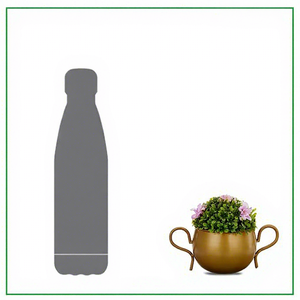 Creative Metal Flower <b>Pot</b> with Double Handles Modern Desktop Planter for Indoor <b>Succulents</b> - Product Image 2