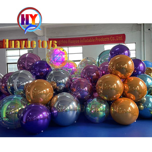 Boule à miroir gonflable décoration en PVC boule à miroir personnaliser ballon de fête de Noël et d'Halloween - Product Image 1
