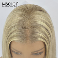 Perruque Lace Front HD Transparente 13x6 Cheveux Humains Cambodgiens Lisses Blond Cendré En Stock Vente en Gros 100% Cheveux Humains