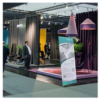 Expositor Publicitario en Forma de X con Impresión Digital a Todo Color Personalizada para Promoción de Marca en Exteriores, Exhibiciones de Alta Calidad para Ferias Comerciales