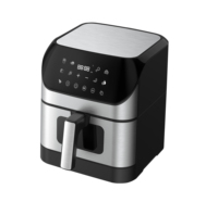Penggorengan udara digital 6,5l dengan pengatur waktu dan kontrol suhu, beberapa preset 1700W