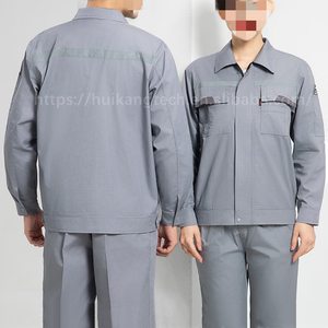 Seragam bengkel Pria & Wanita, setelan mekanik pakaian kerja uniseks dapat bernafas dengan pita reflektif - Product Image 6