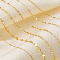 Chaîne à maillons de haute qualité en or 14 carats, chaîne Miami pour rappeurs, hommes, femmes, collier DIY, bijoux de mode