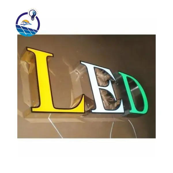 Özel akrilik Led tabela iş işareti yanar harfler ofis salonu için Dimmer kanal mektuplar tabela arkadan aydınlatmalı işaretler