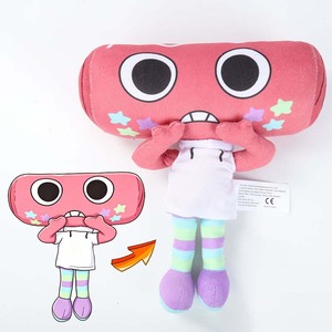 UYEAH - Muñeco de Peluche de Personaje de Dibujos Animados Rosa, Juguete de Peluche Suave, Figura de Anime OEM, Regalo al por Mayor, Juguetes de Peluche Personalizados - Product Image 1