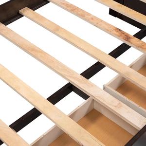 Tempat tidur ruang tamu Modern furnitur tempat tidur kayu <span class=keywords><strong>Sofa</strong></span> dengan laci penyimpanan - Product Image 6