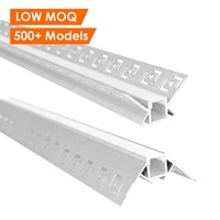 Profilé en aluminium LED encastré pour cloison sèche, bandes lumineuses LED en plâtre, profilé en aluminium pour mur, canal