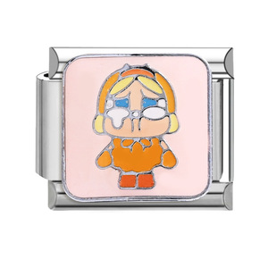 Crying Baby Modular Bracelet Zinc Alloy Cartoon DIY Jewelry Set Unisex Gift Bracelet - Product Image 5