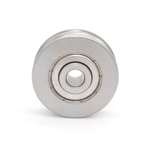 Fournisseur de rouleaux métalliques non standard S608ZZ concaves en forme de U, roulements à rouleaux cylindriques, suspension de câble métallique - Product Image 2