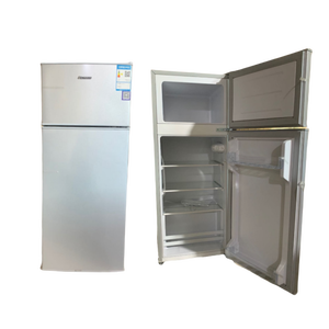 148 Liter Double Door Silver <b>Refrigerator</b> Energy Efficient & Quiet Apartment Freezer Chiller Small Capacity <b>Refrigerator</b> H - Product Image 1