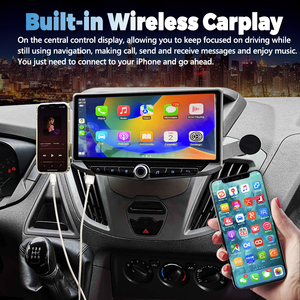 Pour <span class=keywords><strong>FORD</strong></span> <span class=keywords><strong>TRANSIT</strong></span> <span class=keywords><strong>CONNECT</strong></span> <span class=keywords><strong>TOURNEO</strong></span> CUSTOM ECOSPORT 10.88 pouces Qled écran voiture Auto multimédia 2 Din Gps Carplay stéréo tête unité - Product Image 3