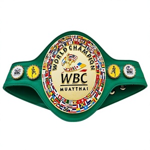 เข็มขัดแชมป์โลกมวยปล้ำ WBC สีเขียว ทำจากหนัง PU ชุบทอง พร้อมโลโก้สั่งทำพิเศษ อุปกรณ์ศิลปะการต่อสู้ที่ทนทาน ความยาว 2.2 เมตร กว้าง 3 ซม. ใช้ได้ทั้งชายและหญิง - Product Image 1
