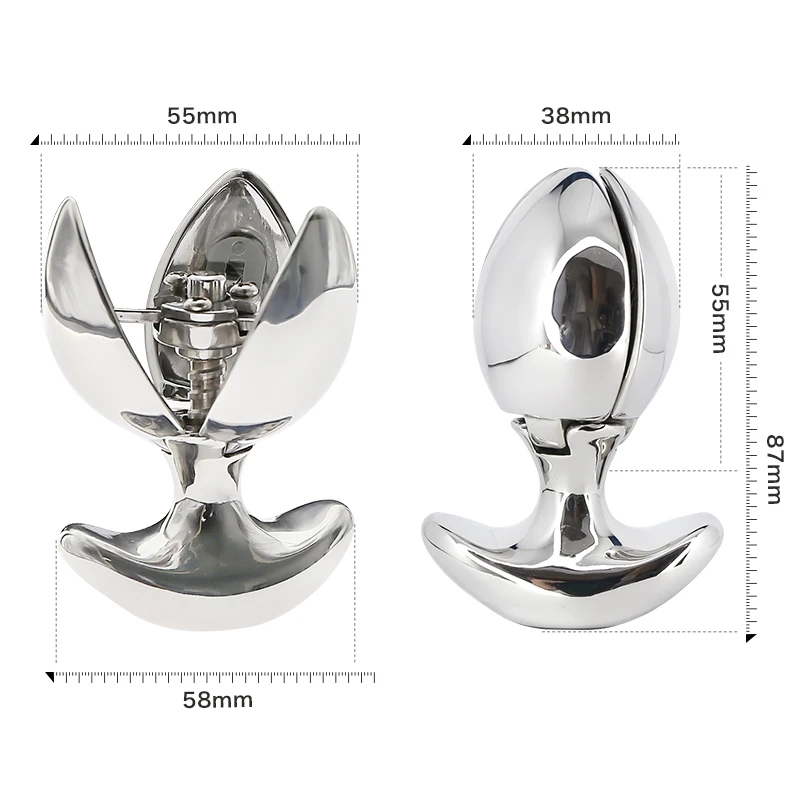 Silver Lotus Anal Plug Lock - Chastity & Masturbation Toy