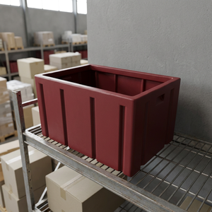 Customized Stackable Plastic <b>Crate</b> Leakproof <b>Storage</b> Bin Durable Turnover Box for Logistics and Supermarket - Product Image 5