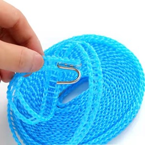 Nylon Anti-Slip Windproof Outdoor Travel Clothesline with Thickened Colored Bag and Quilted Fence <b>Drying</b> Line - Product Image 2