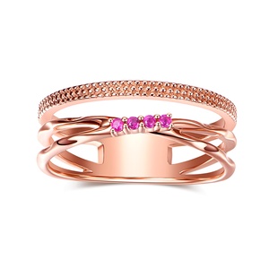 แหวนเงินแท้ 925 ประดับเพชรซิคอนจาก UM Jewelry ดีไซน์โดดเด่น ขัดเงาอย่างประณีต เหมาะสำหรับขายส่ง ของขวัญงานเลี้ยง งานครบรอบ หรืองานแต่งงาน - Product Image 2