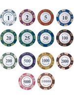 Jeu de jetons de tournoi de casino professionnel 40mm 10g jetons de poker en céramique avec logo personnalisé et étui-pour les commandes en gros et la vente en gros