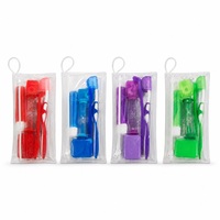 Kit orthodontique 8 en 1, ensemble d'hygiène dentaire avec brosse à dents orthodontique, brosse interdentaire, fil dentaire, cire dentaire, miroir, étui de voyage, OEM