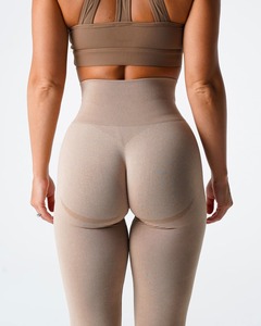 Gran oferta, ropa deportiva Scrunch <span class=keywords><strong>Booty</strong></span> para mujer, cintura alta, Push up, mallas deportivas personalizables de nailon para gimnasio para mujer - Product Image 5