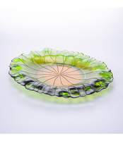 Artfamily Custom Crystal Glazen Transparante Gekleurde Fruitschaal Exquise Fruitbord voor Huisdecoratie