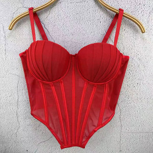 Lingerie extensible en dentelle filetée King Mcgreen Star Net à porter à l'extérieur, haut <span class=keywords><strong>plongeant</strong></span> à armature pour femme - Product Image 1