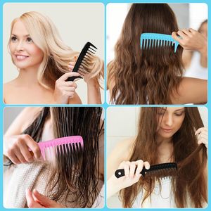 Factory Direct Sales Plastic Wide Tooth <b>Comb</b> High Quality Home Hair <b>Comb</b> Custom logo Hairdressing <b>Comb</b> - Product Image 4