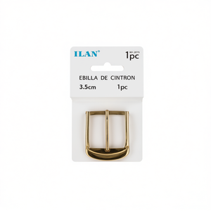 Fibbia per cintura ILAN 3,5 cm oro e argento, confezione mista 1 pezzo per cinture in pelle - Product Image 1