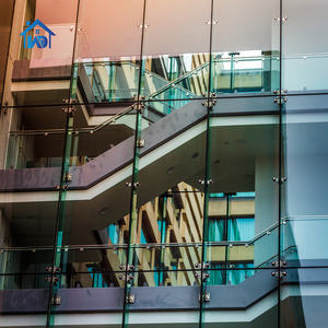 Usine personnalisée par <span class=keywords><strong>M2</strong></span> Double <span class=keywords><strong>prix</strong></span> coût par mètre carré murs rideaux <span class=keywords><strong>façade</strong></span> en métal mur rideau en aluminium - Product Image 2