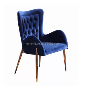 Luxury Stainless Steel <strong>Dining</strong> <strong>Chair</strong> PU <strong>Leather</strong> Upholstery Armrest <strong>Chair</strong> for Hotel Restaurant - Product Image 3
