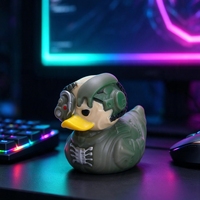 Canard en caoutchouc tactique pour Jeeps, jouet à presser en PVC, canard des forces spéciales avec casque, canard flottant en vrac, décoration de bureau, cadeau anti-stress