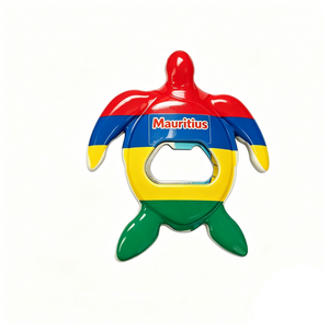 Aimant de réfrigérateur personnalisé imprimé sur mesure, souvenir touristique de l'île de Tortola (Mauritius), Saint Thomas, Santorini, Palau, Saipan - Product Image 1