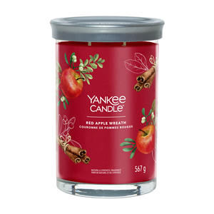 BOUGIE YANKEE-TUMBLER GRANDE 2 STOPPINI COURONNE DE POMME ROUGE XMAS - Product Image 1