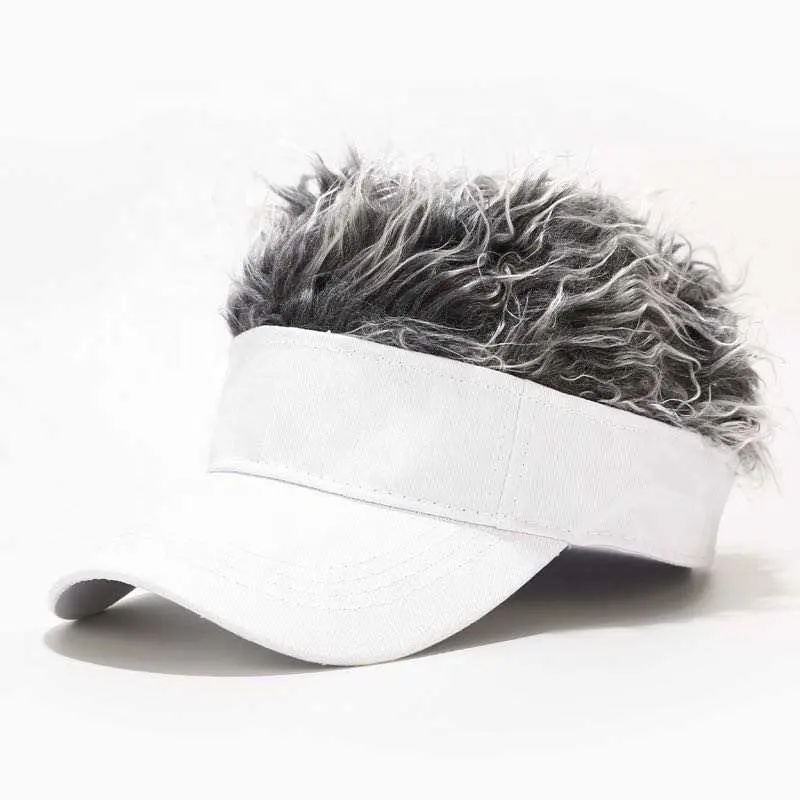 Custom logo Unisex baru Spiked rambut Golf Sun Visor topi dapat disesuaikan Hip Hop Gorras topi Beanie lucu topi bisbol topi